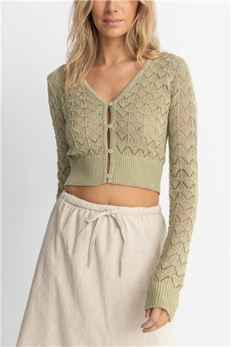 Rhythm AKOIA KNIT TOP, SAGE