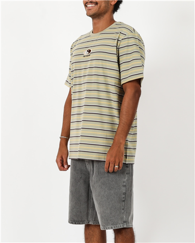 T&C Malibu Stripe Tee, Clay