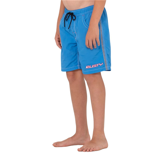 Rusty YOUTH FLIP DADDY BOARDSHORT, BLUE REGATTA