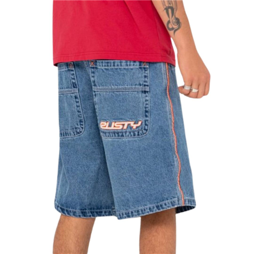 Rusty FLIP DADDY 2.0 BAGGY DENIM JORTS, MIDDY BLUE