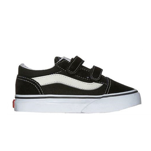 Vans TODDLER OLD SKOOL VELCRO SHOE, BLACK