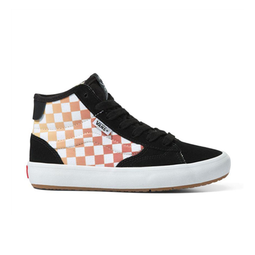 Vans LITTLE LIZZIE CHECKERBOARD SHOE, BLACK/MULTI