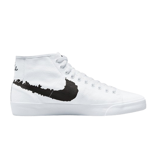 Nike SB BLAZER COURT MID PRM SHOE, WHITE/BLACK-WHITE