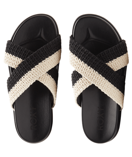 Roxy SYENNA SANDAL, BLACK/CREAM