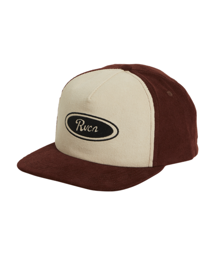 RVCA BADGE SNAPBACK, HAZELNUT