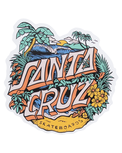 Santa Cruz ALOHA DOT STICKER, GOLD