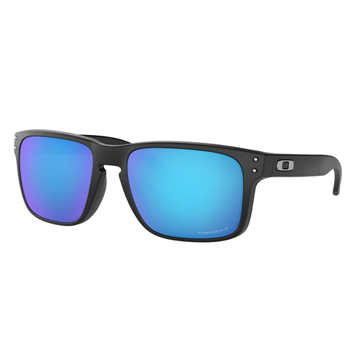 Oakley Holbrook Sunglasses,  Matte Black w/ PRIZM Sapph Polarized