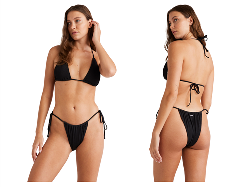 Billabong SUMMER HIGH REMI TRI BIKINI TOP, BLACK SANDS