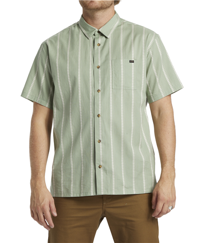 Billabong SUNDAYS JACQUARD SS SHIRT, MIST GREEN