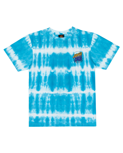 Santa Cruz RAD DOT HOLLOW TEE, TURQUOISE TIE DYE