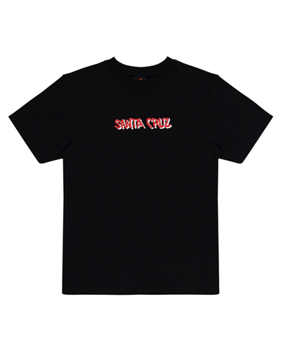 Santa Cruz SCREAMING WAVE FRONT TEE, BLACK