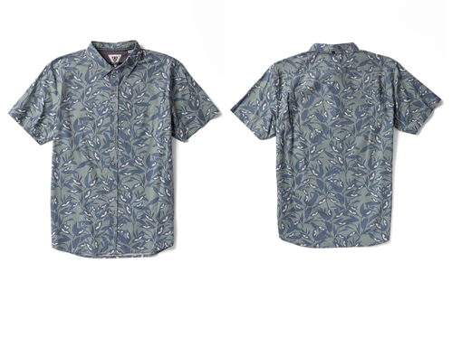 Vissla Floravision Eco SS Shirt, LIGHT SAGE