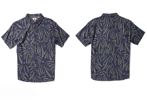 Vissla Primitive Palms Eco SS Shirt, Midnight