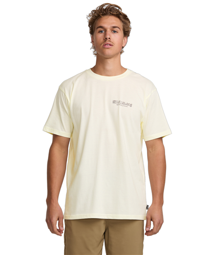 Billabong MAKE TRACKS ADIV SS TEE, OFF WHITE