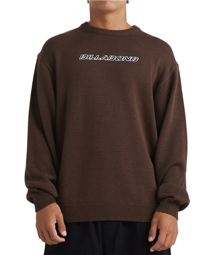 Billabong WARPED KNIT SWEATER, BROWN