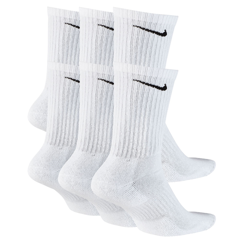 Nike SB Everyday Cushion Crew Sock (6 Pack), White