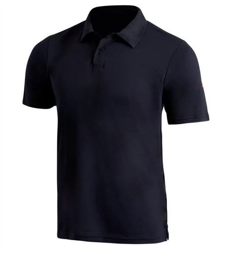 FLORENCE MARINE X Airtex Collared Short Sleeve Shirt, Department Navy