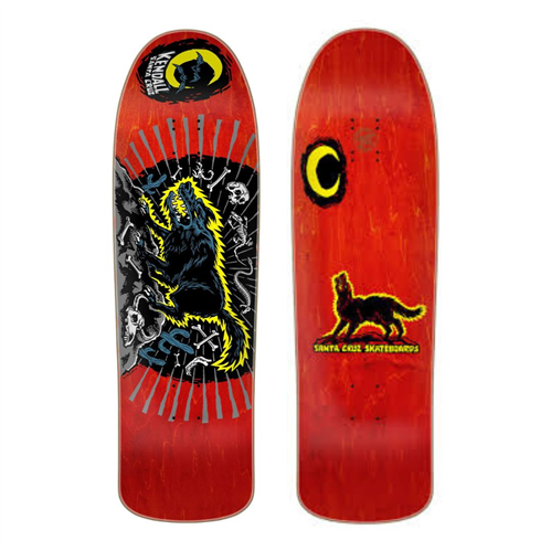 Santa Cruz Kendall Wolf Reissue Deck, 9.28in x 31.45in