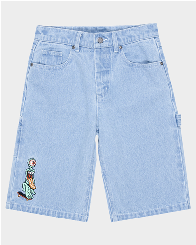 Santa Cruz OPUS GRIP DOT CARPENTER SHORT, BLEACHED DENIM