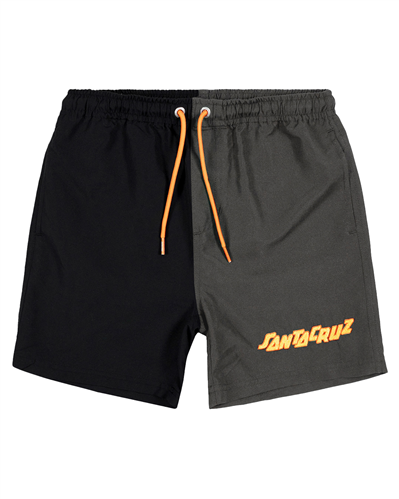 Santa Cruz CRAFT STRIP BOARDSHORT, BLACK-WASHED BLACK