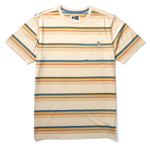 Salty Crew LINE UP SS KNIT TEE, OFF WHITE