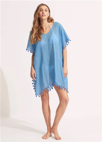 Seafolly Amnesia Kaftan, Azure