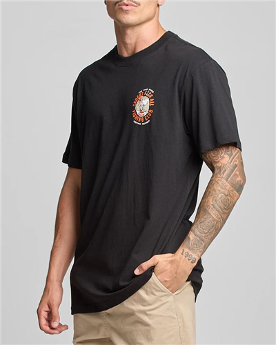 The Mad Hueys CAUGHT FK ALL 2 SS TEE, BLACK