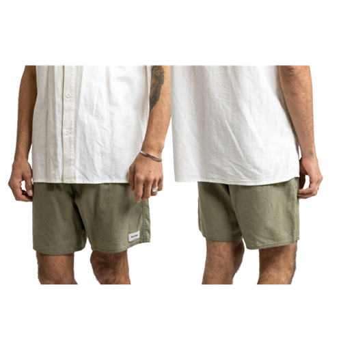 Rhythm CLASSIC LINEN JAM SHORT, OLIVE