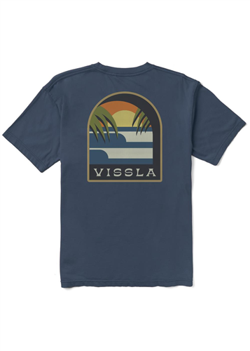 Vissla Out The Window Organic Blend SS Tee, Navy