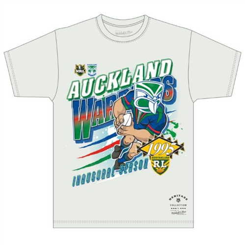 Mitchell & Ness INAUGURAL SEASON TEE NZ WARRIORS, VINTAGE WHITE