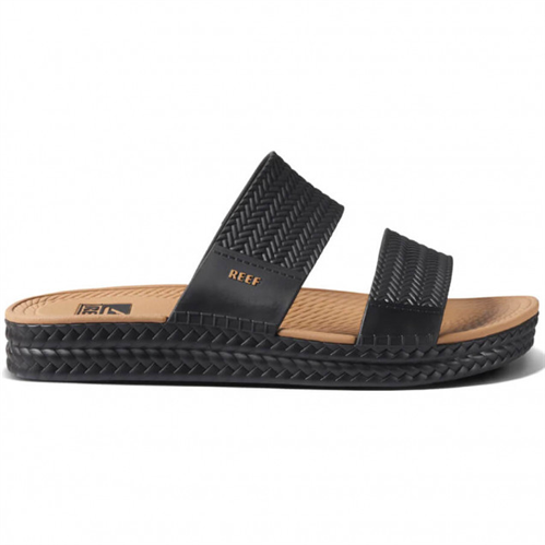 Reef WATER VISTA SLIDE, BLACK/ TAN