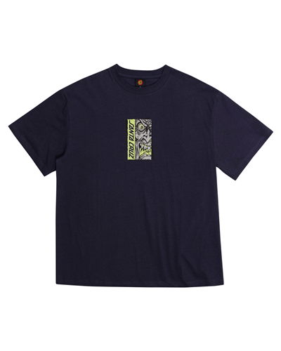 Santa Cruz Roskopp Rigid Face Front Tee, Navy