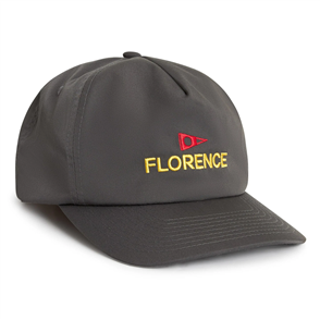 FLORENCE MARINE X Logo Twill Hat, Charcoal