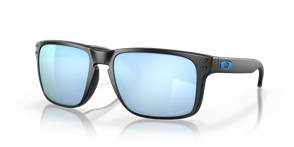 Oakley HOLBROOK XL SUNGLASSES, MATTE BLACK w/PRIZM DEEP WATER POLAR