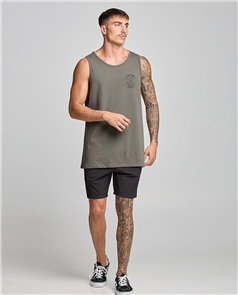 The Mad Hueys ANCHOR BONES TANK, CHARCOAL