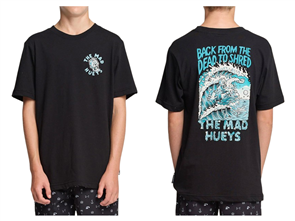 The Mad Hueys BACK FROM THE DEAD YOUTH SS TEE, BLACK