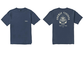 Vissla Cosmic Visions Organic Blend SS Tee, Dark Navy