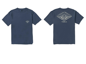 Vissla Ay Frame Organic Blend SS Tee, Dark Navy