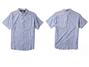 Vissla Primitive Palms Eco SS Shirt,  Pacific Blue