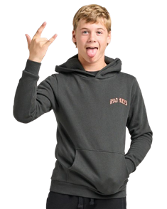 The Mad Hueys CHOMPING CHUMS YOUTH PULLOVER, VINTAGE BLACK