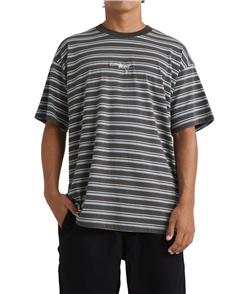 Billabong ABSENSE STRIPE SS TEE, RAVEN