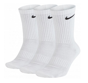 Nike SB Mens Everyday Cushion Crew Sock (3 Pack), White