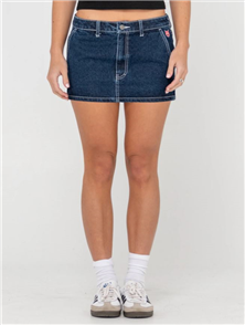 Rusty BILLIE LOW RISE DENIM MINI SKIRT, DENIM BLUE