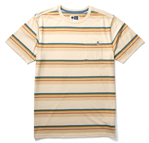 Salty Crew LINE UP SS KNIT TEE, OFF WHITE