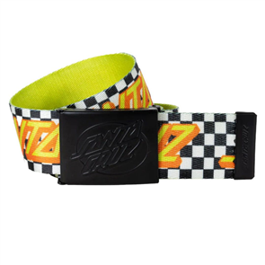 Santa Cruz YOUTH CLASSIC STRIP CHECK WEB BELT, BLK CHECK