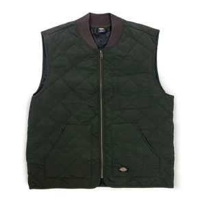 Dickies VINCENT QUILTED VEST, OLIVE GREEN
