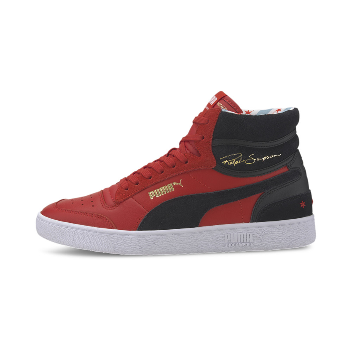 Puma Ralph Sampson Mid Chicago Mid Shoes, High Risk Red | Underground Skate