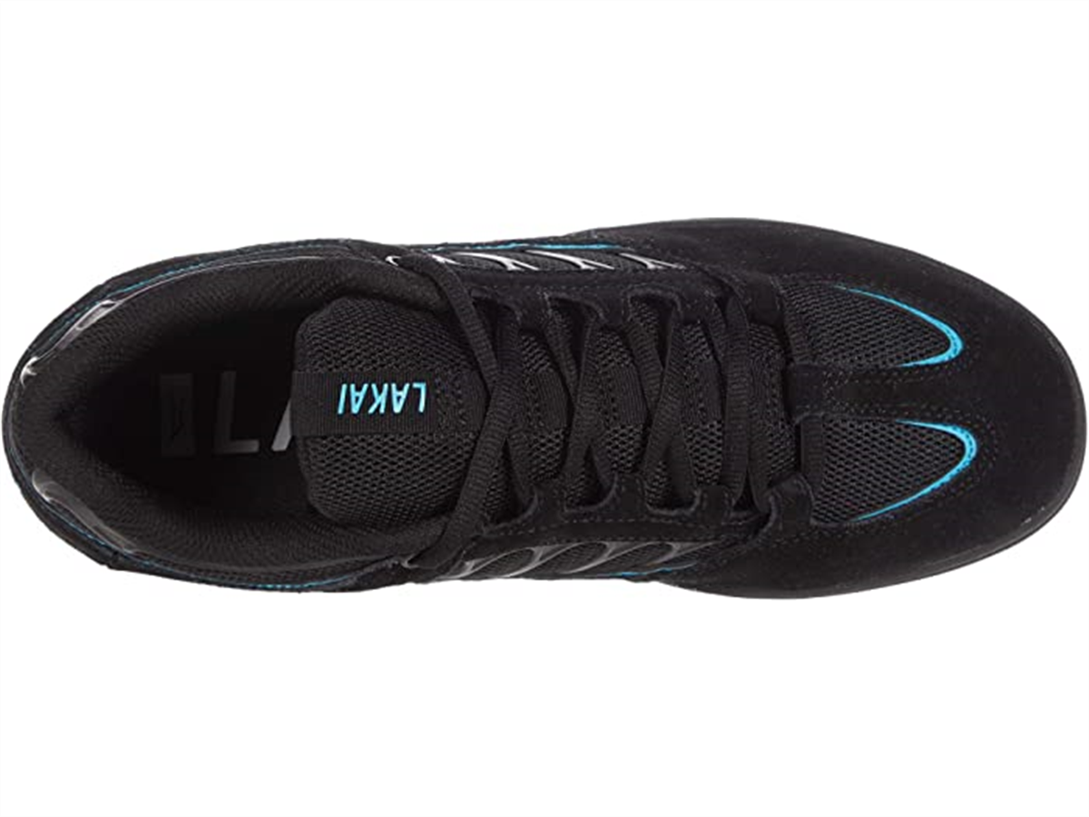 Lakai Carroll Leather Shoe, Black Suede | Underground Skate