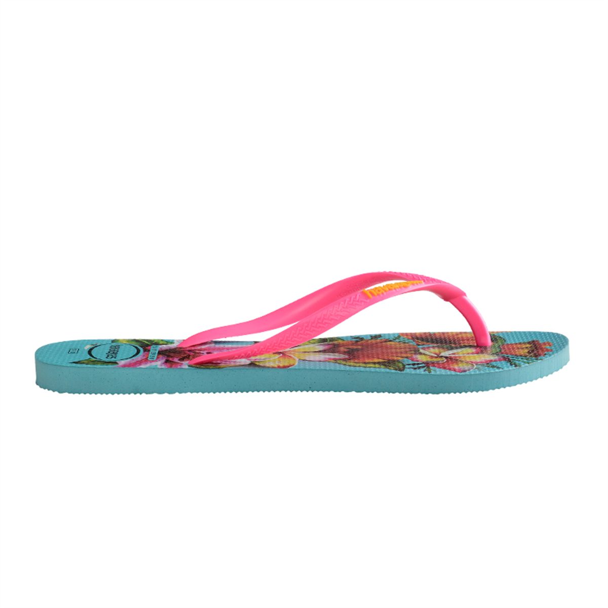 Havaianas Kids Slim Floral, Blue | Underground Skate