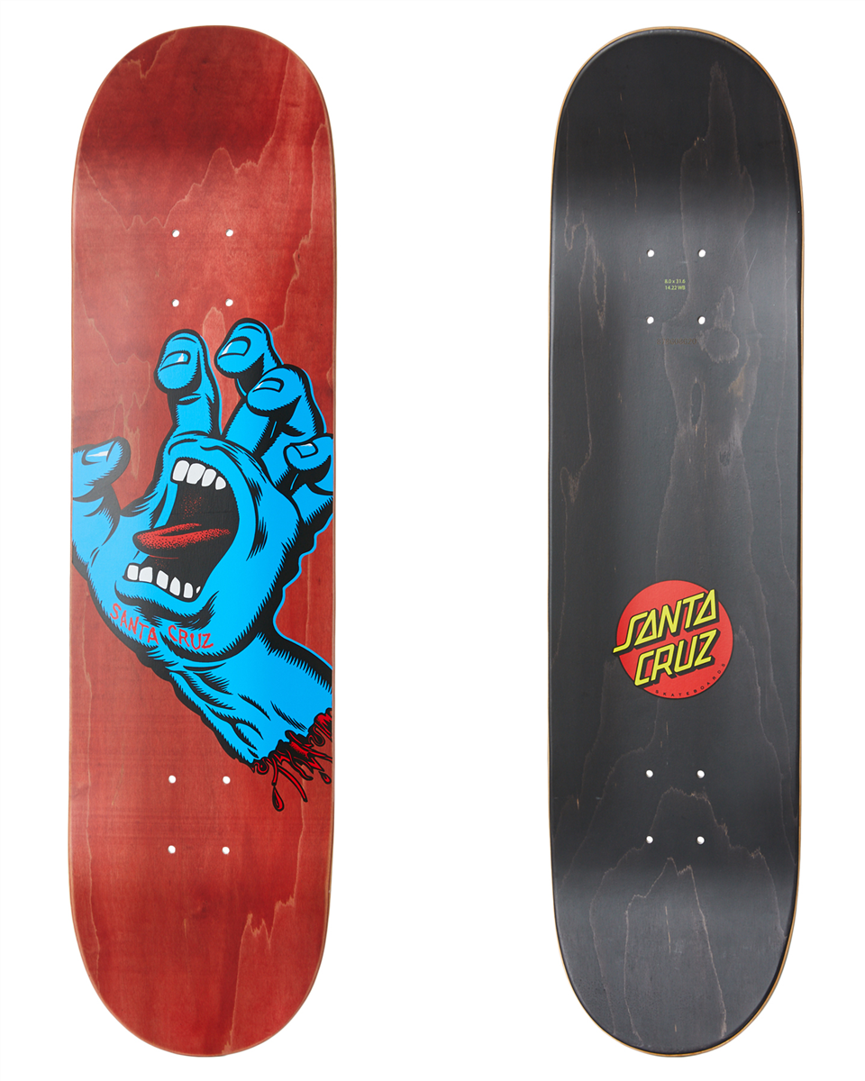 Santa Cruz Deck, Screaming Hand 8.0 X 31.6 | Underground Skate